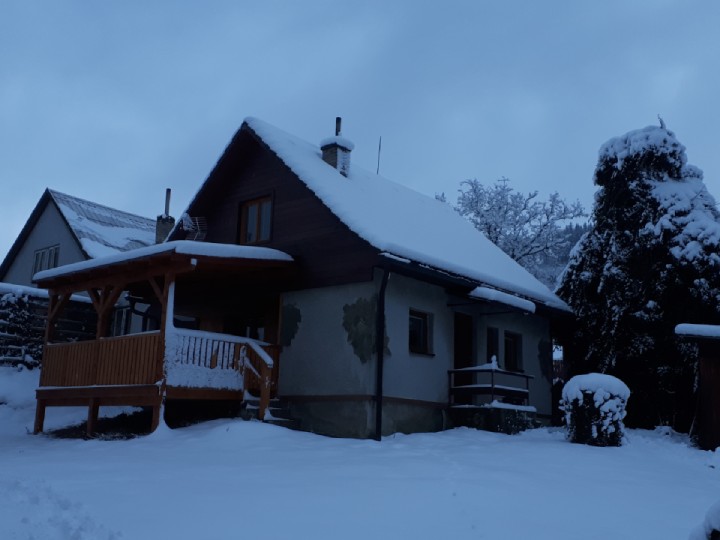 Pohled z boku v zimě